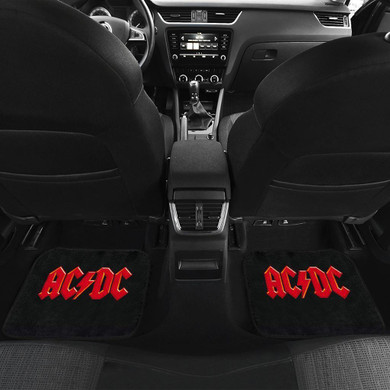 Music Rock ACDC Band on Fire in black Car Floor Mats