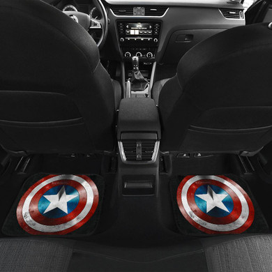 Captain America Shield End Game Car Floor Mats