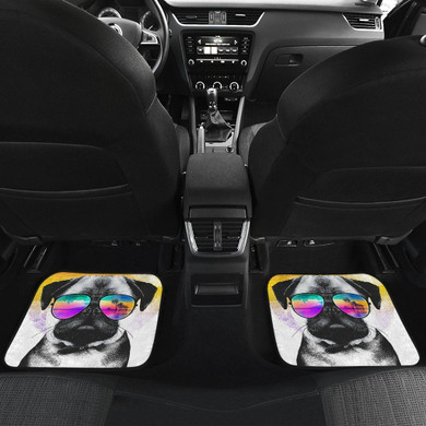 Summer Pug Dog Pet Animal Car Floor Mats