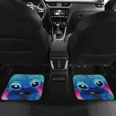 Stitch Sad Face Car Floor Mats