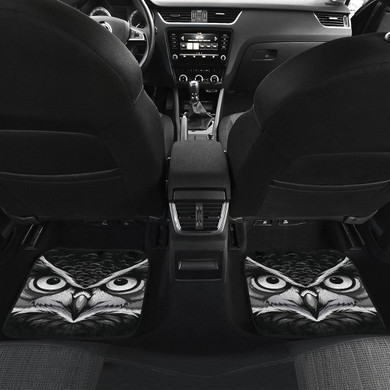 Owl Black Wild Animal Car Floor Mats