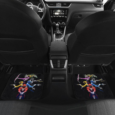 Mighty Morphin Power Rangers in Black Car Floor Mats