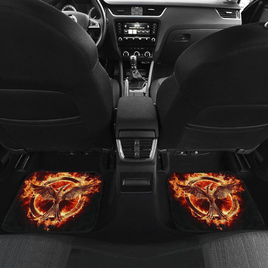 Hunger Game on Fire Car Floor Mats