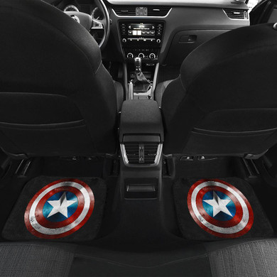 Captain America Shield &ammer Car Floor Mats