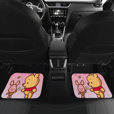 Pooh And Piglet Playing Car Floor Mats