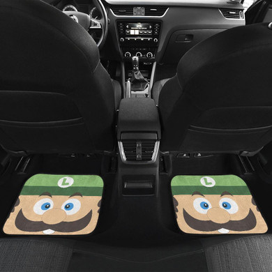 Mario Green Character Nintendo Game Car Floor Mats