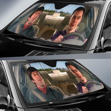 The Big Bang Theory Driving Funny Auto Sun Shade Windshield
