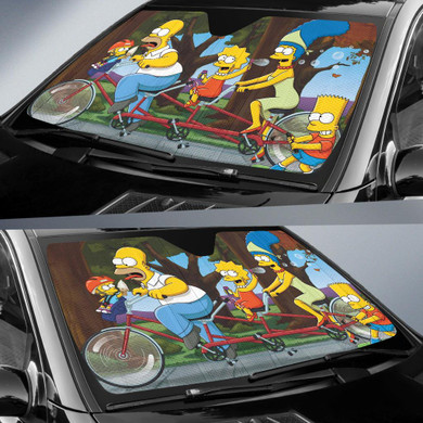 The Simpson Family Auto Car Sun Shade Windshield