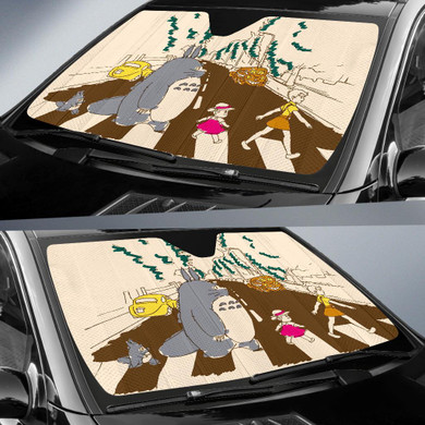 Totoro Abbey Road Auto Car Sun Shade Windshield