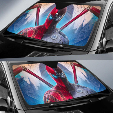 Spiderman Far From Home Auto Car Sun Shade Windshield