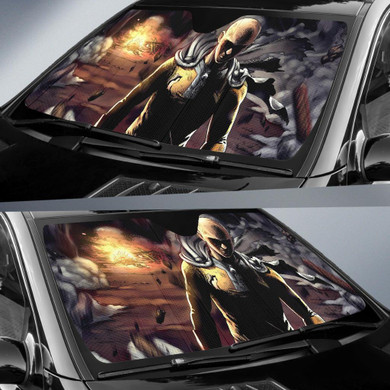 One Punch Man Saitama Auto Car Sun Shade Windshield