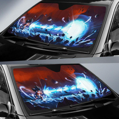 Kid Goku Kamehame Auto Car Sun Shade Windshield