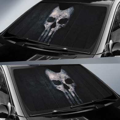 Skull Auto Car Sun Shade Windshield