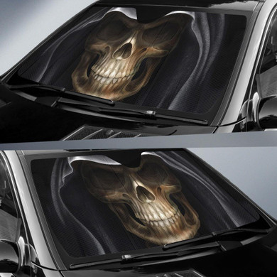 Skull D Auto Car Sun Shade Windshield