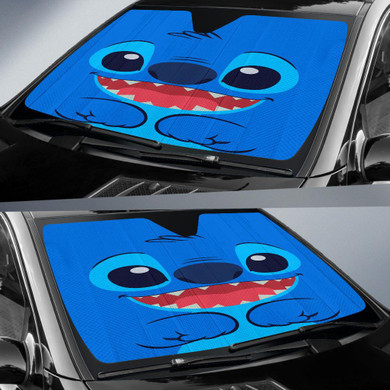 Stitch Face Auto Car Sun Shade Windshield