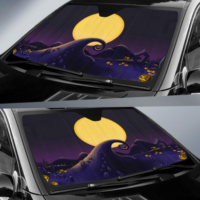 Nightmare Before Christmas Auto Car Sun Shade Windshield