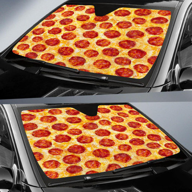 Pizza Auto Car Sun Shade Windshield