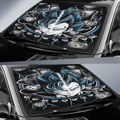 Goku Vegeta Blue Auto Car Sun Shade Windshield