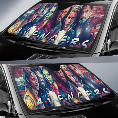 Avengers Friends Auto Sun Shade Windshield