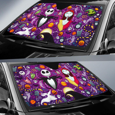 Nightmare Before Christmas Auto Sun Shade Windshield