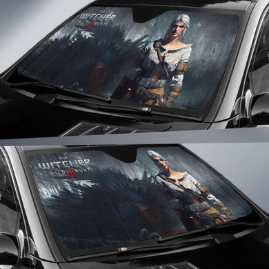 Ciri Car Sun Shade The Witcher Wild Hunt Game