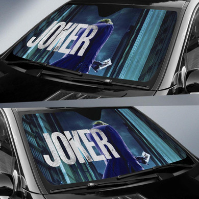 Suicide Squad Art Joker Car Sun Shade