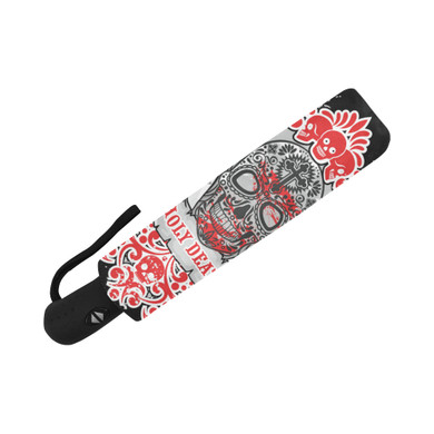Day Of The Dead Sugar Skull And Girls Auto Foldable Umbrella