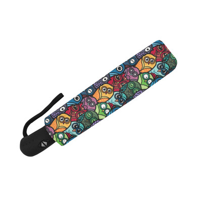 Funny Owls Auto Foldable Umbrella