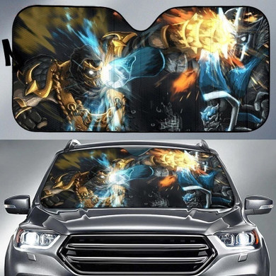 Sub-Zero Vs Scorpion Mortal Kombat X Auto Sun Shade