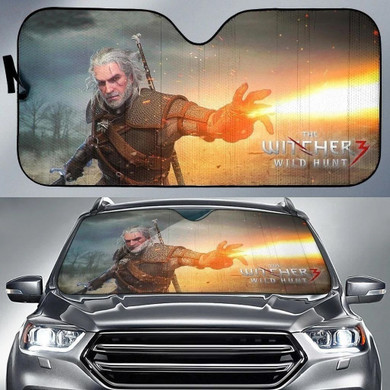 The Witcher Fire Auto Sun Shade