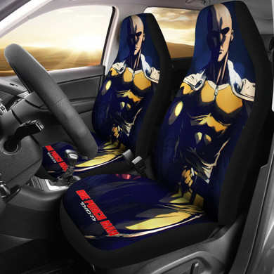 Serious Saitama One Punch Man Car Seat Covers