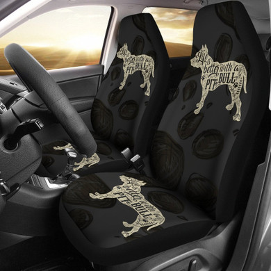 Life Is Better With A Pit Bull Car Seat Covers