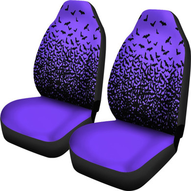 Bat Colony Purple Car Seat Covers