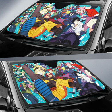 Naruto & Friends Anime Auto Sun Shade Windshield