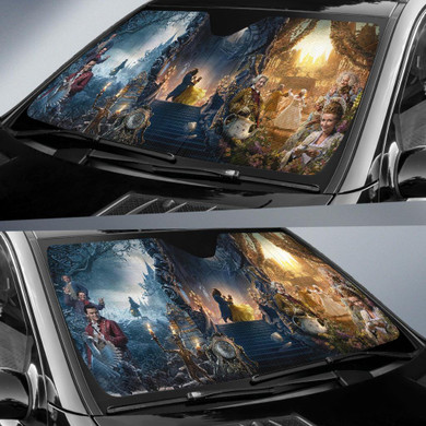 Beauty And The Beast Auto Sun Shade Windshield