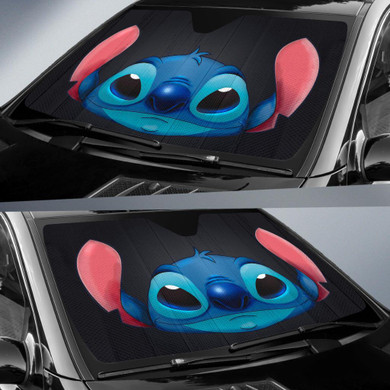 Stitch Face Auto Sun Shade Windshield