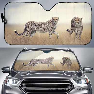 Wildlife Cheetah Car Auto Sun Shade