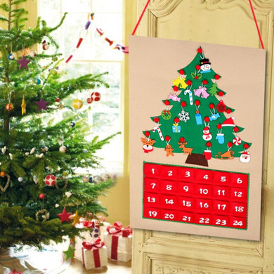 DIY Christmas Tree Advent Calendar