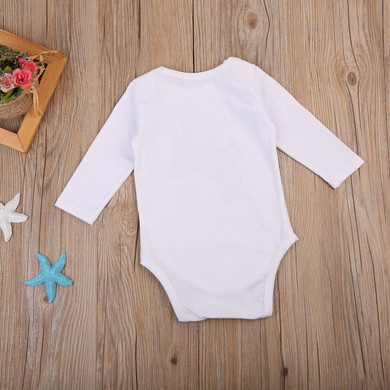 Christmas Tree and Deer Print Long Sleeves Romper