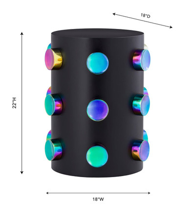 Rockstar Black Side Table