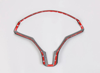 Genuine Carbon Fiber Steering Wheel Fascia for Model S (Gloss)
