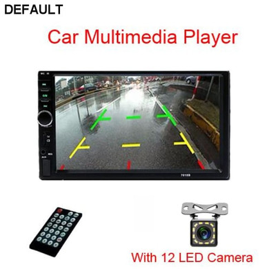 7018B Autoradio 2 Din Car Radio 7" HD Touch Screen Audio Stereo Bluetooth Video MP5 Multimedia Player Support Rear View Camera