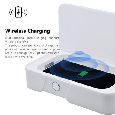 All Around Disinfection Wireless Charging Mobile Phone UV Ozone Light Sterilizer