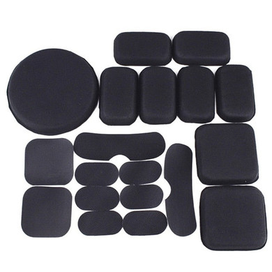19Pcs/set Combat Paintball Airsoft Tactical Military Helmet Pads Hunting Helmet Protective Pad EVA