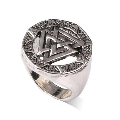 The Slain Warriors Knot™ - Viking Valknut Steel Ring