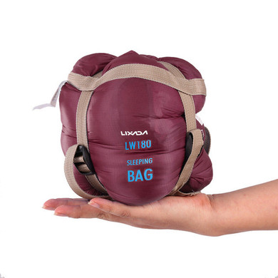 Lixada 190 * 75cm Outdoor Envelope Sleeping Bag Ultra-light 680g Camping Sleeping Bag Spring Autumn Travel Hiking Sleeping Bag
