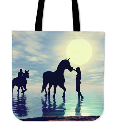 Water Horse Cloth Tote Bag