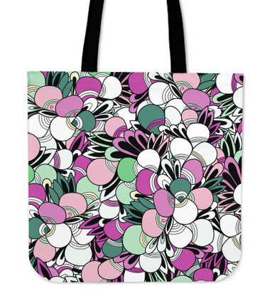 Funky Patterns in Candy - Cloth Tote Bag