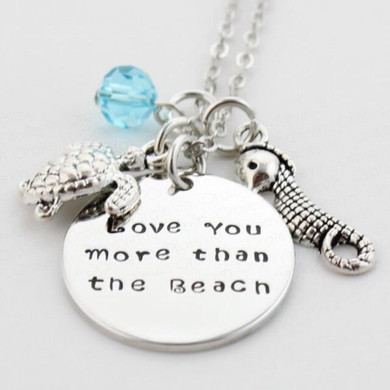 LOVE YOU MORE THAN THE BEACH Necklace