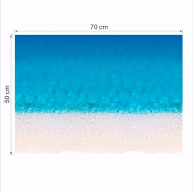 3D beach floor stickers